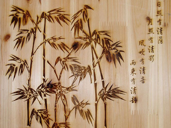 CO2激光打標機在木質(zhì)材料上標記圖案